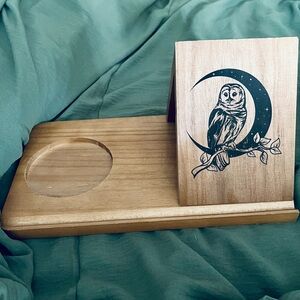 Wooden Owl Book Stand